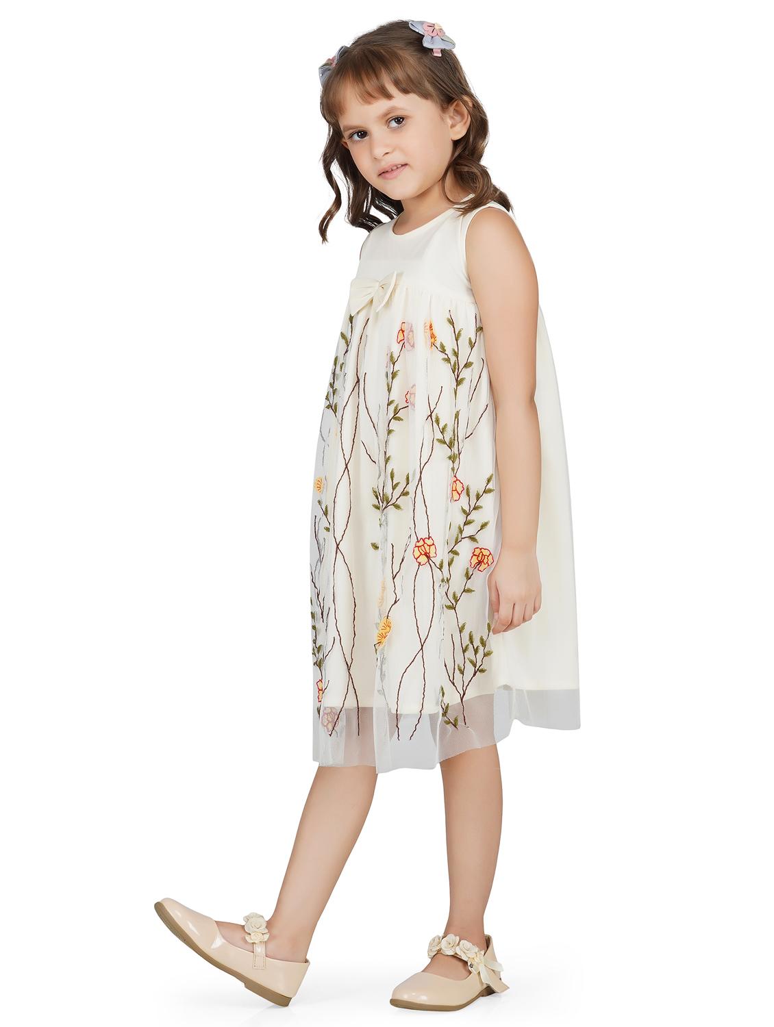 white embroidered frock - 17976625 - Zoom Image - 2