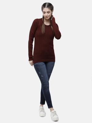 round neck solid pullover - 17976956 - Standard Image - 4
