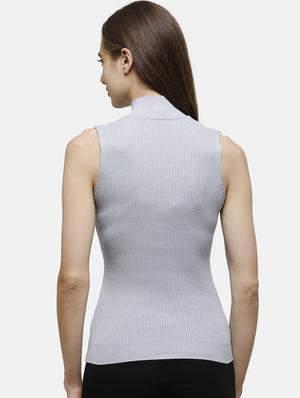 mock neck solid pullover - 17976963 - Standard Image - 3