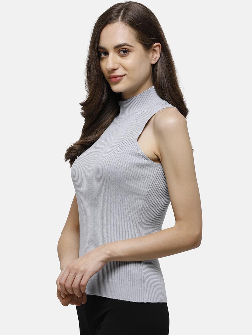 mock neck solid pullover - 17976963 - Zoom Image - 2