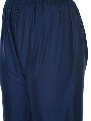 navy blue solid palazzo - 17977611 - Standard Image - 5