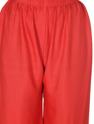 red solid palazzo - 17977612 - Standard Image - 4