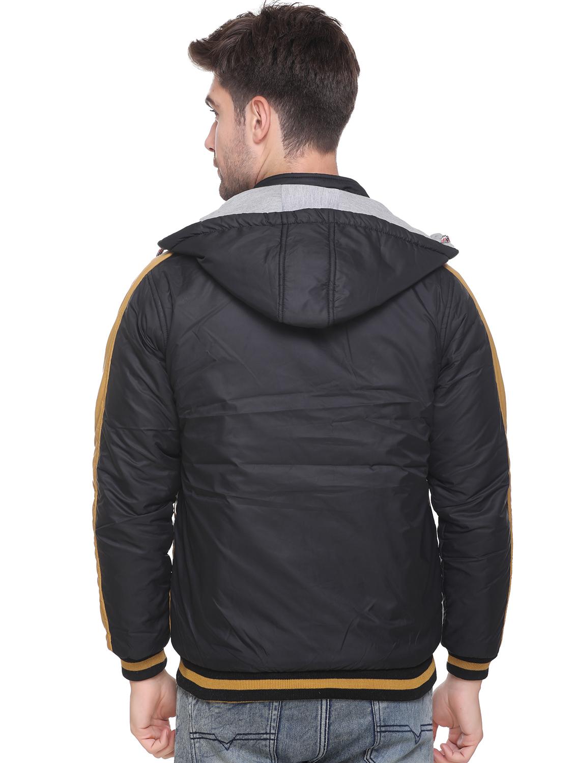 black color block reversible jacket - 17977957 - Zoom Image - 3