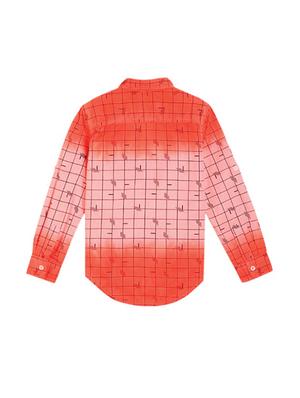 orange checkered shirt - 17978038 - Standard Image - 2
