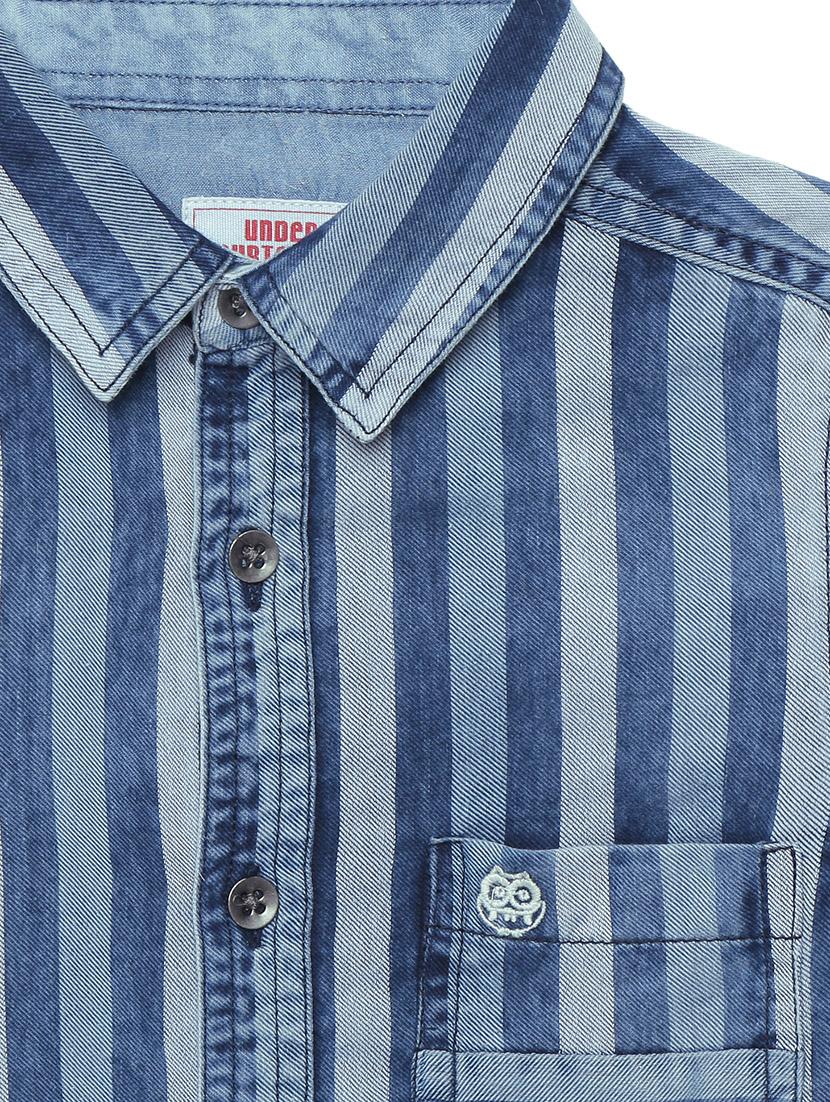 blue striped shirt - 17978055 - Zoom Image - 4
