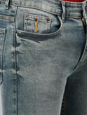blue denim heavy washed jeans - 17978846 - Standard Image - 5
