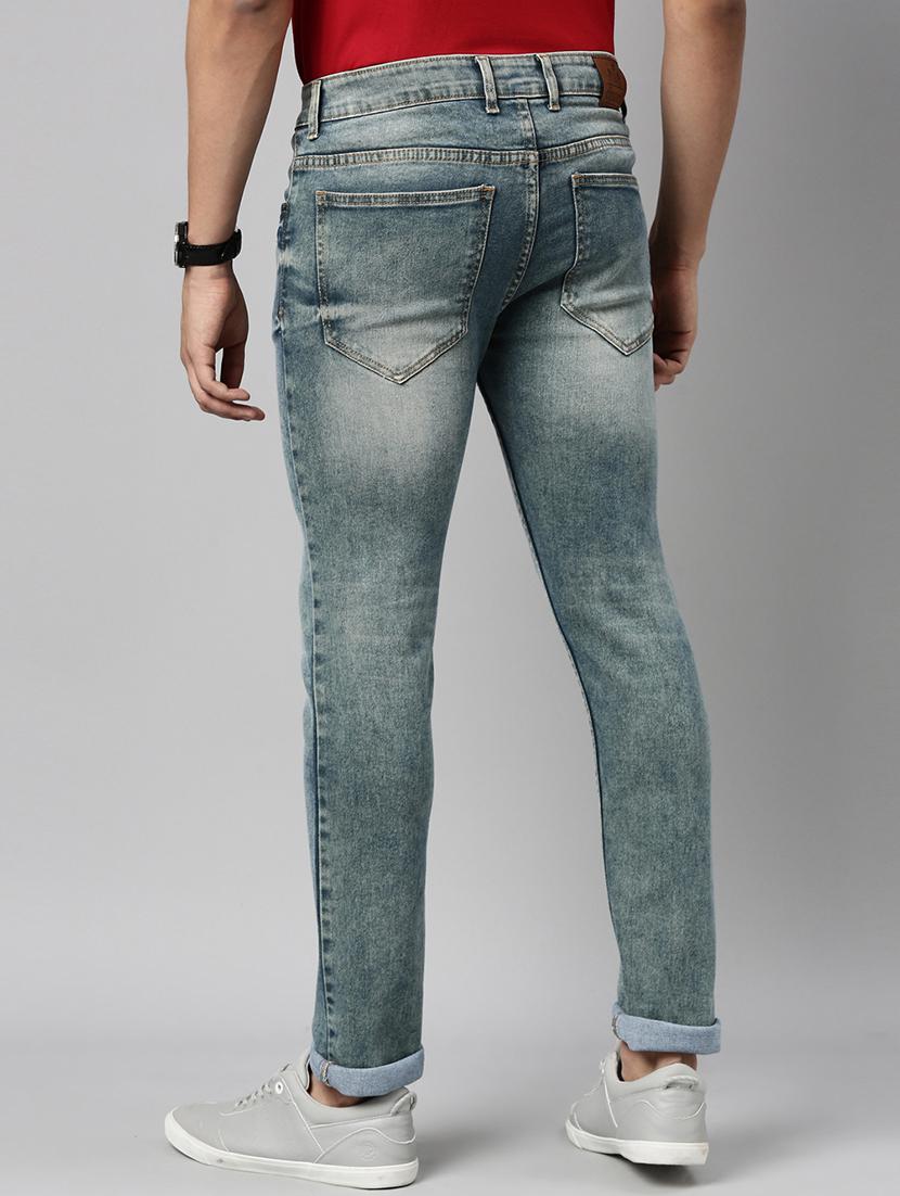 blue denim heavy washed jeans - 17978846 - Zoom Image - 3