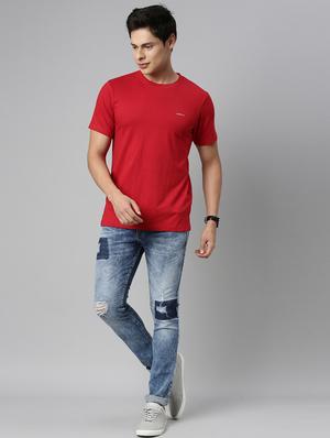 blue denim heavy washed jeans - 17978861 - Standard Image - 4