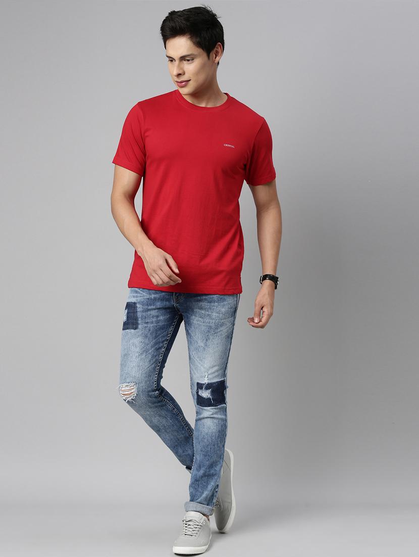 blue denim heavy washed jeans - 17978861 - Zoom Image - 4