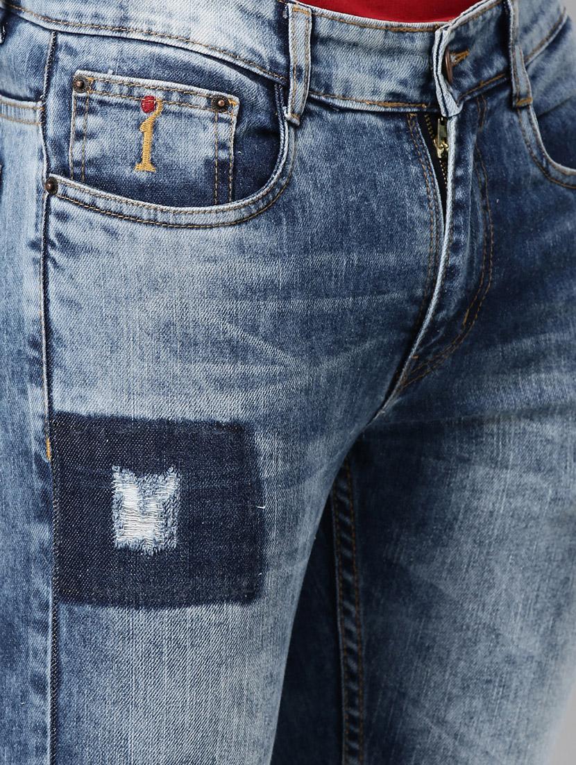 blue denim heavy washed jeans - 17978861 - Zoom Image - 5