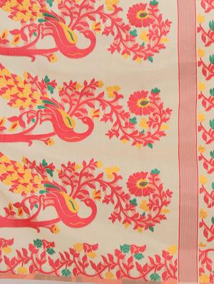 self design jamdani saree with blouse - 17979163 - Standard Image - 5