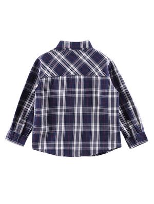 navy blue checkered shirt - 17979255 - Standard Image - 2