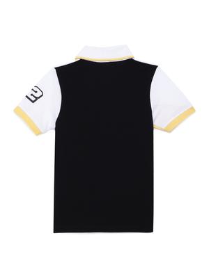 polo neck color block t-shirt - 17979292 - Standard Image - 2