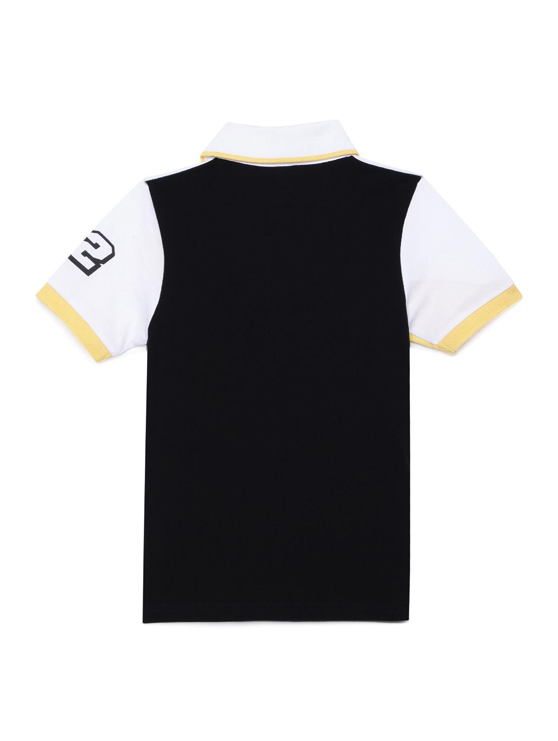 polo neck color block t-shirt - 17979292 - Zoom Image - 2