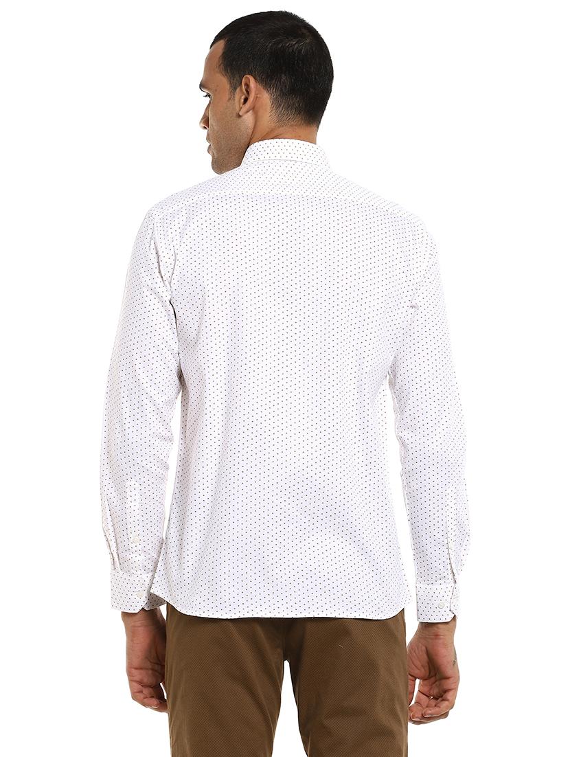 white printed formal shirt - 17982237 - Zoom Image - 4