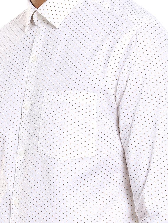white printed formal shirt - 17982237 - Zoom Image - 6