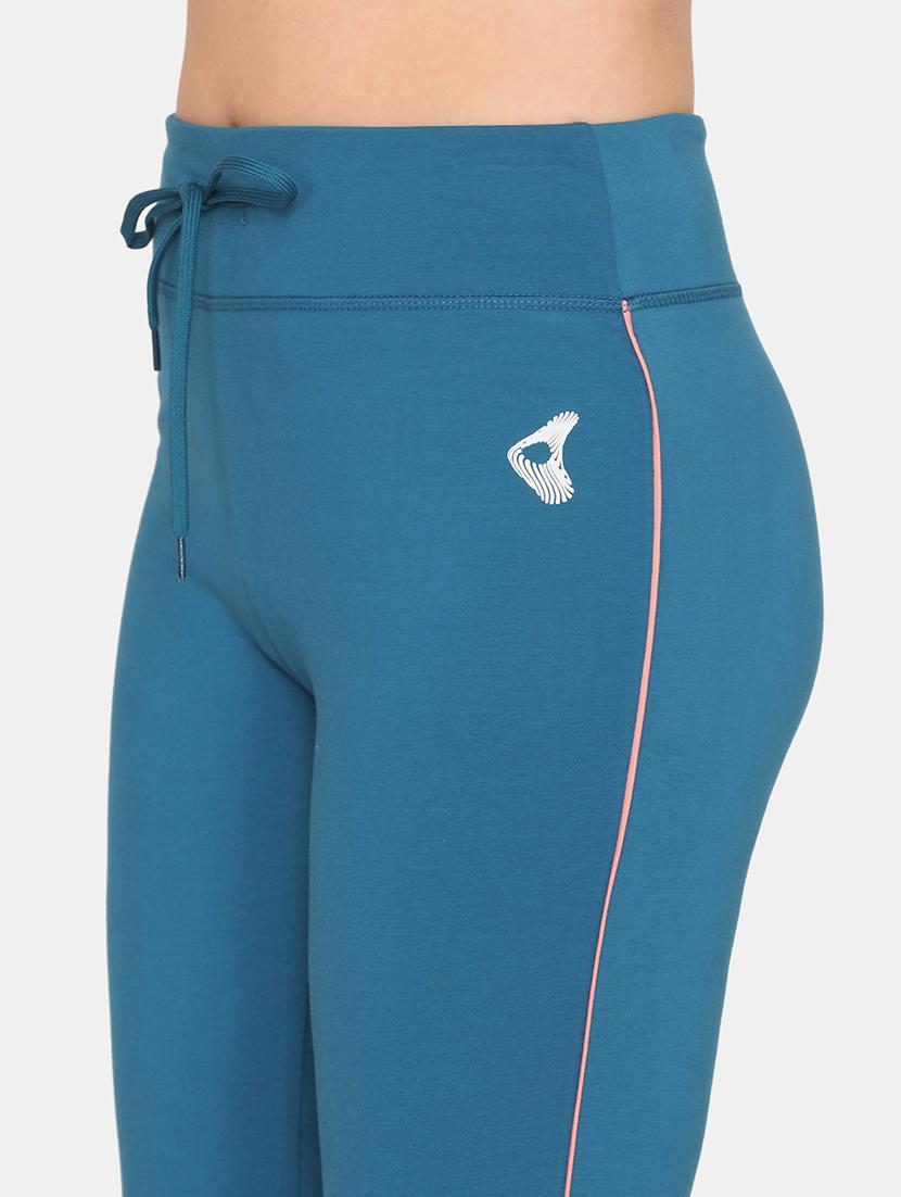 blue solid track pant - 17982318 - Zoom Image - 5