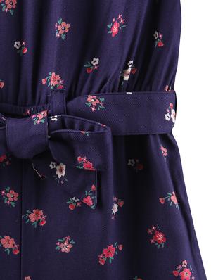 tie front checkered jumpsuit - 17982390 - Standard Image - 3