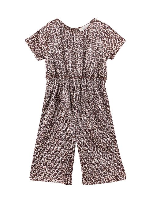 brown animal print jumpsuit - 17982391 - Standard Image - 1