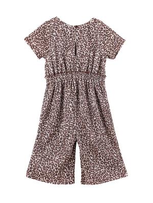 brown animal print jumpsuit - 17982391 - Standard Image - 2