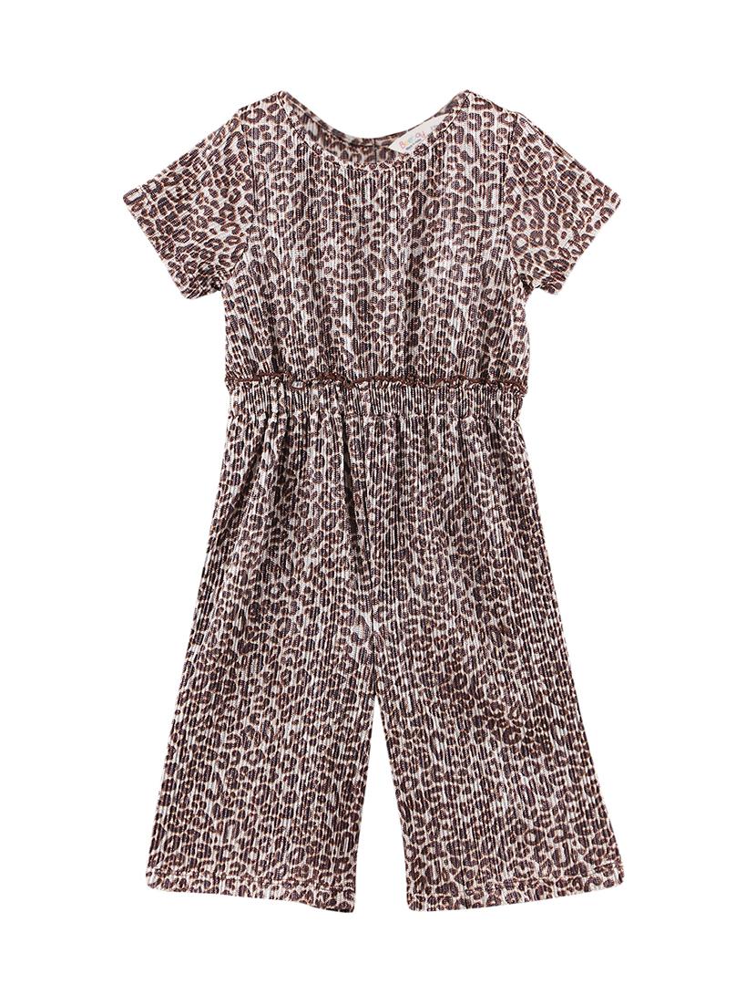 brown animal print jumpsuit - 17982391 - Zoom Image - 1