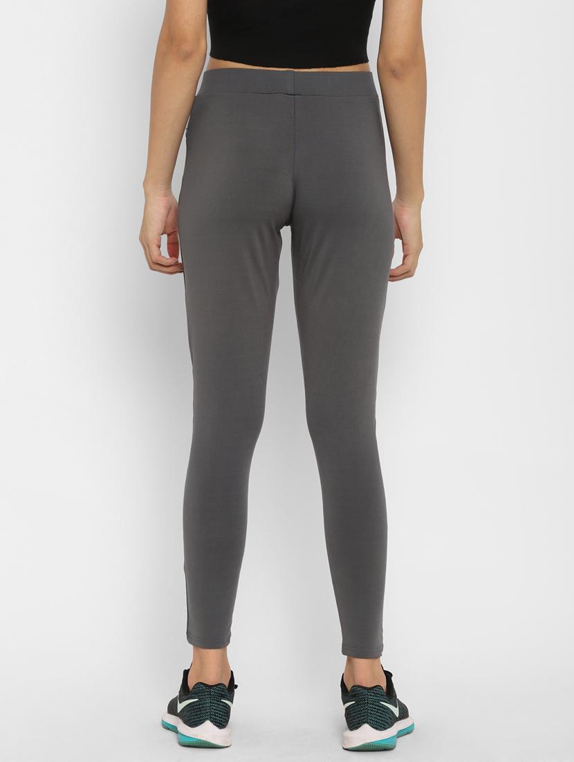 mid rise solid track pants - 17982510 - Zoom Image - 3