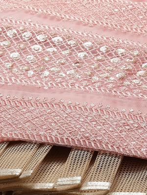 pink net aline lehenga - 17982647 - Standard Image - 6