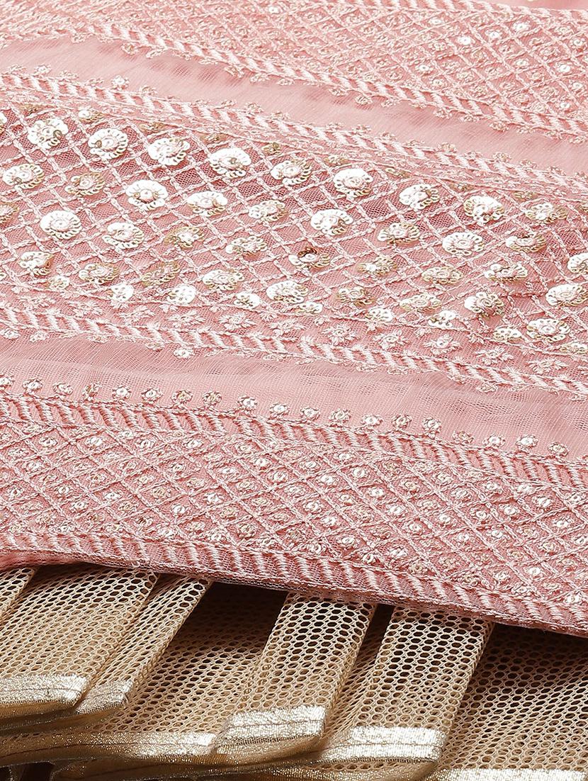 pink net aline lehenga - 17982647 - Zoom Image - 6