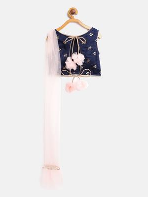pink net lehnga choli - 17982720 - Standard Image - 2