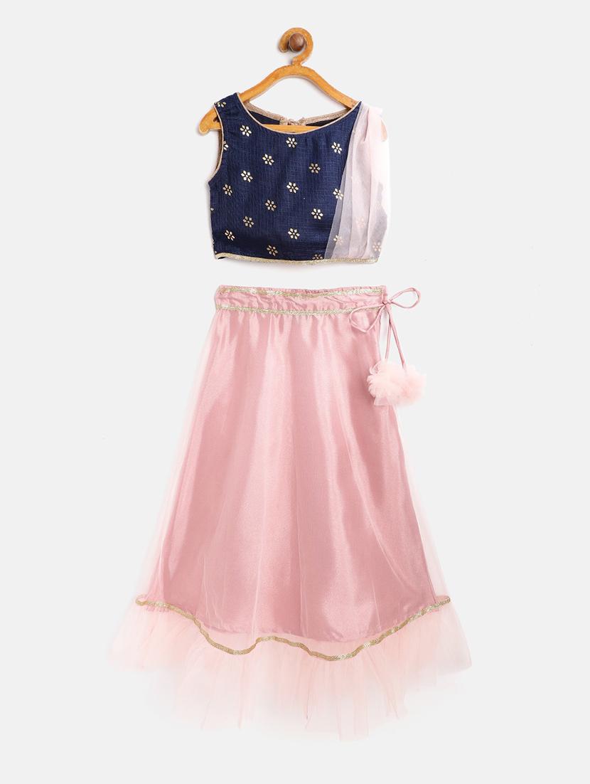 pink net lehnga choli - 17982720 - Zoom Image - 1