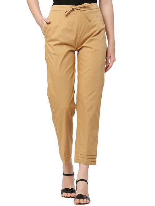 solid pleated trouser - 17983336 - Standard Image - 1