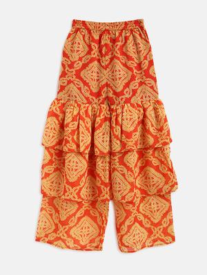 yellow printed regular suit set - 17983614 - Standard Image - 4