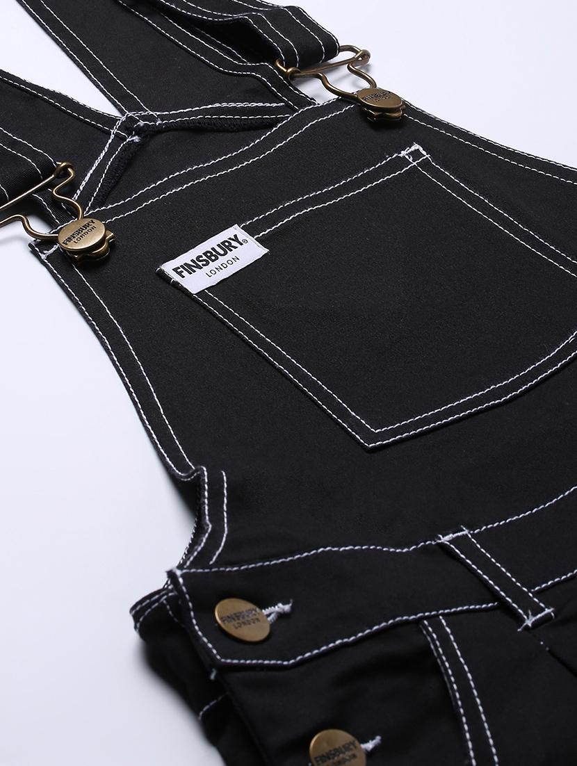 pocket patch solid dungaree jumpsuit - 17984057 - Zoom Image - 6