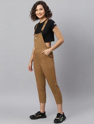 pocket patch solid dungaree jumpsuit - 17984060 - Standard Image - 2