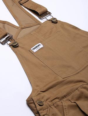 pocket patch solid dungaree jumpsuit - 17984060 - Standard Image - 6