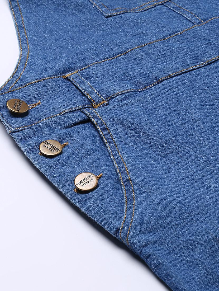 pocket patch solid dungaree jumpsuit - 17984069 - Zoom Image - 5