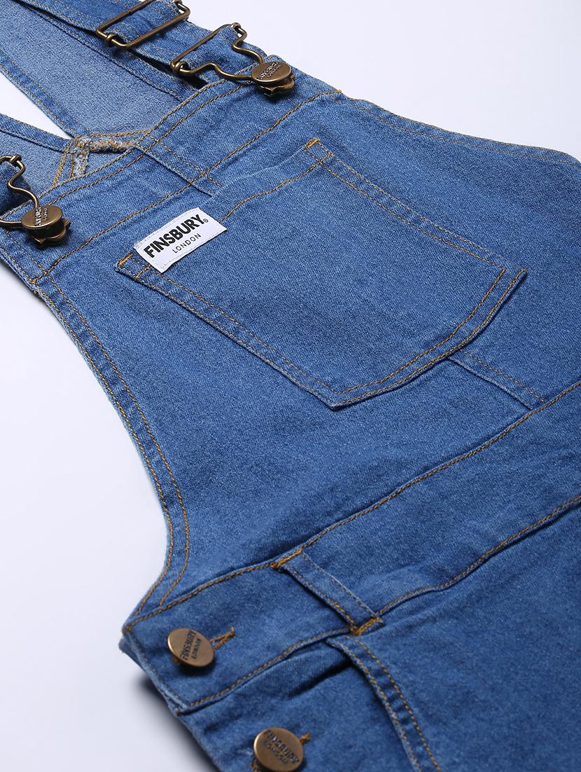 pocket patch solid dungaree jumpsuit - 17984069 - Zoom Image - 6