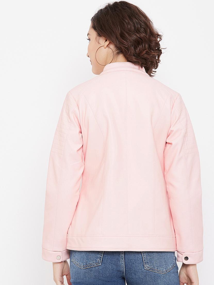 mandarin neck bomber/biker jacket - 17984121 - Zoom Image - 4