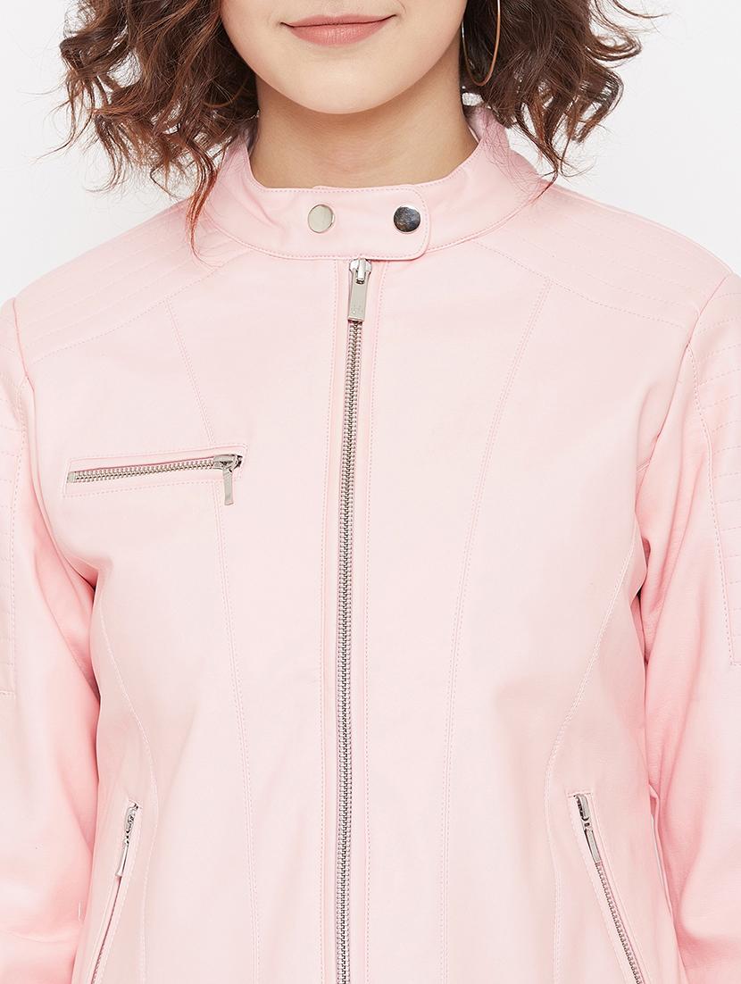 mandarin neck bomber/biker jacket - 17984121 - Zoom Image - 6