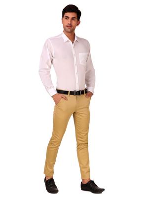white solid casual shirt - 17985529 - Standard Image - 5