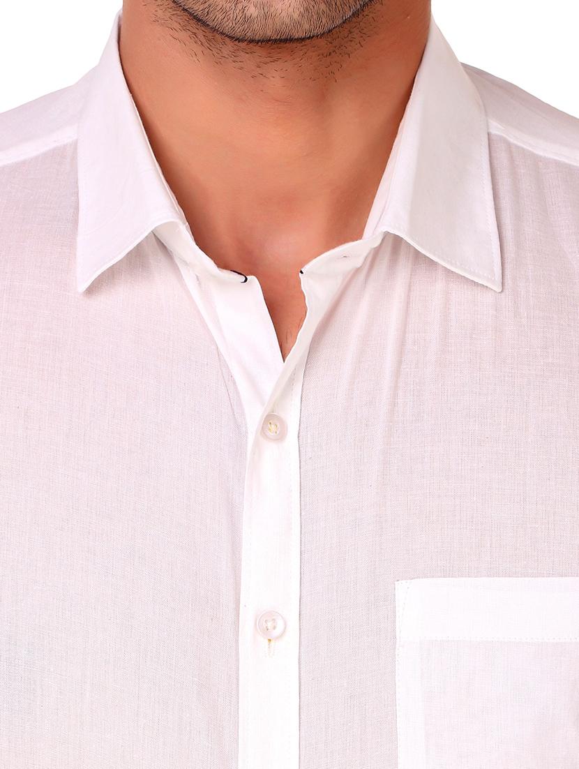 white solid casual shirt - 17985529 - Zoom Image - 6