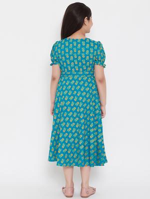 blue printed frock - 17985815 - Standard Image - 3
