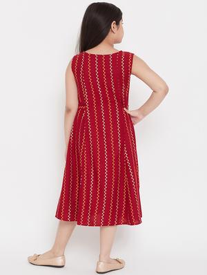 red printed frock - 17985825 - Standard Image - 3