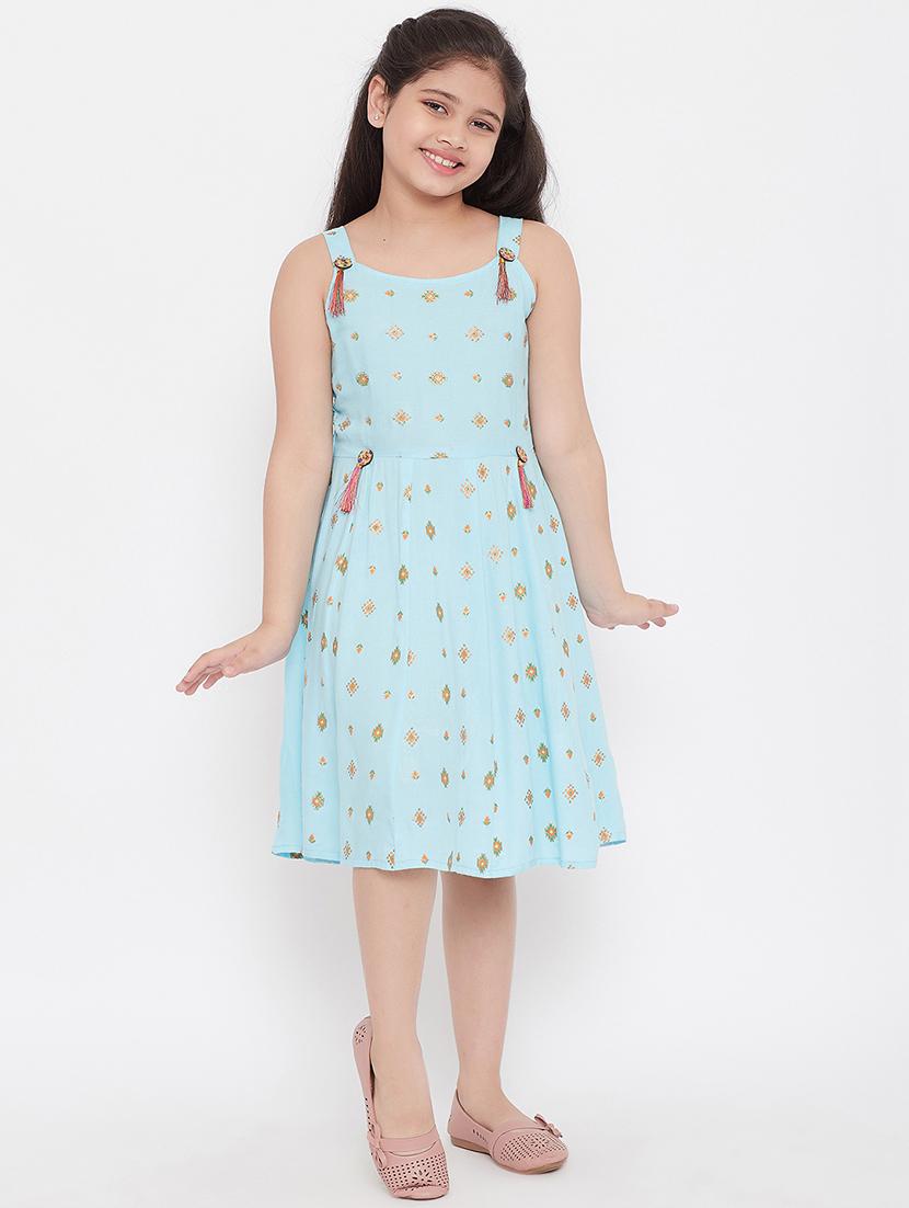 blue printed frock - 17985829 - Zoom Image - 1