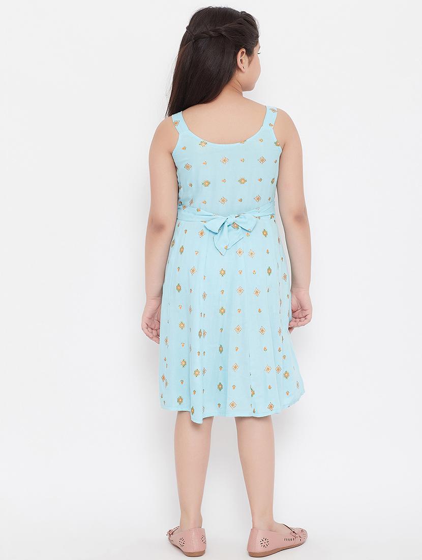 blue printed frock - 17985829 - Zoom Image - 3