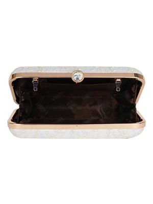 white cotton box clutch - 17986606 - Standard Image - 3