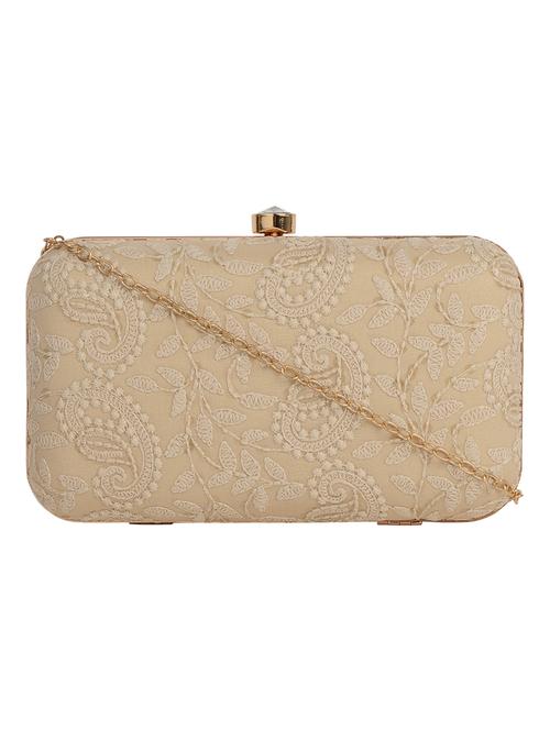 cream cotton box clutch - 17986609 - Very Small Image - 1
