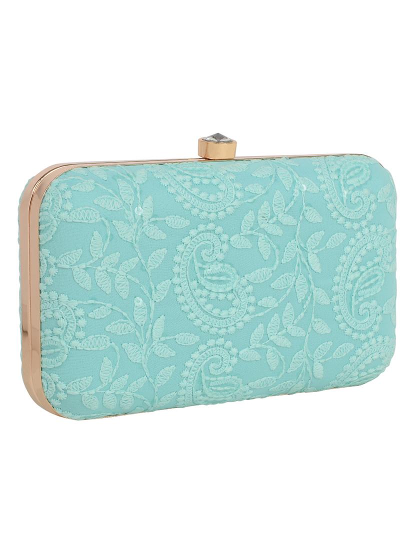 blue cotton box clutch - 17986610 - Zoom Image - 5