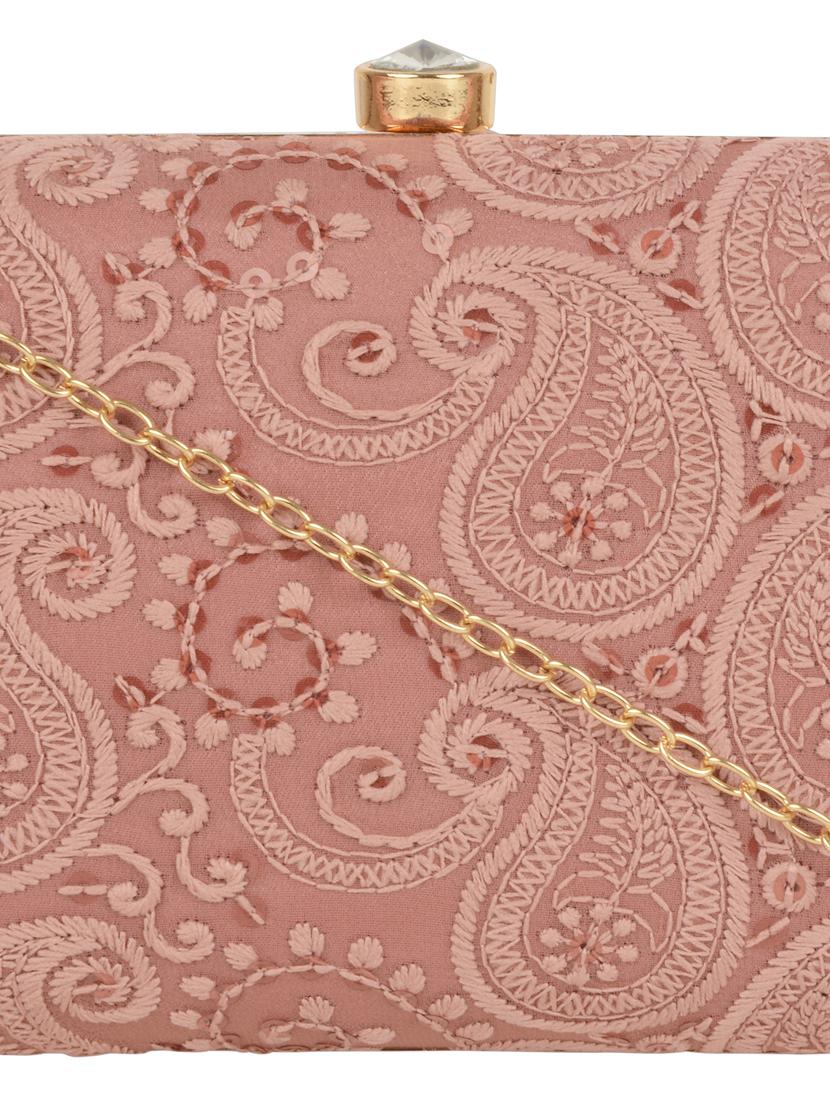 pink cotton box clutch - 17986612 - Zoom Image - 4