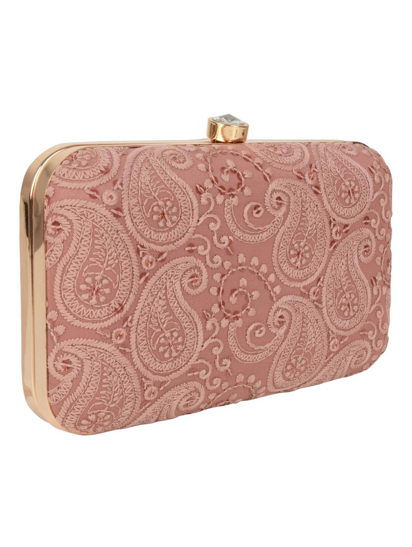 pink cotton box clutch - 17986612 - Zoom Image - 5